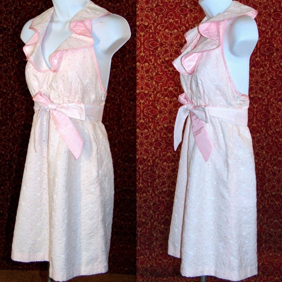 BETSEY JOHNSON pink halter dress 2 💥 - Picture 3 of 7